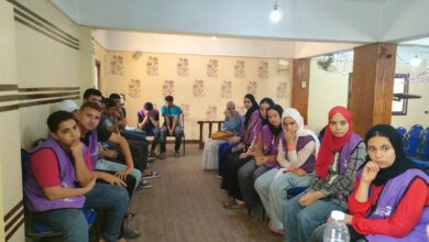 ورشة تدريبية عن إدارة الفرق التطوعية بمركز شباب فزارة بالمحمودية